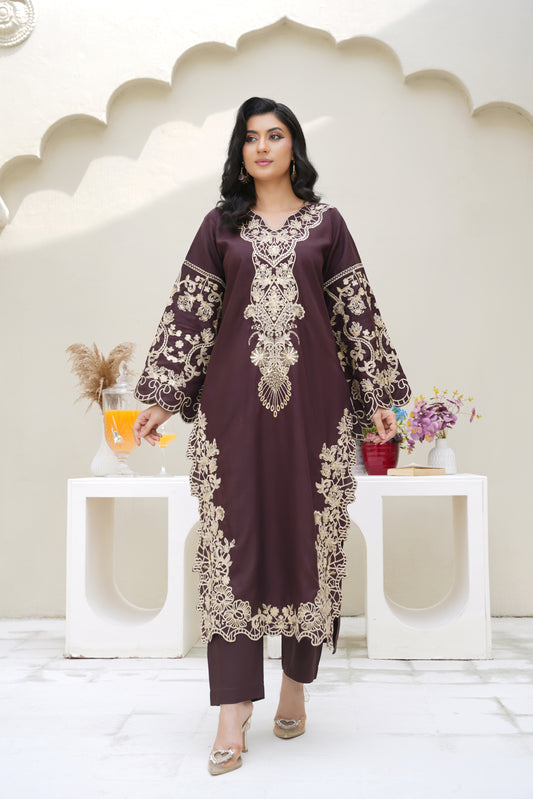 Noor A – Embroidered 2Pc Suit formal pret