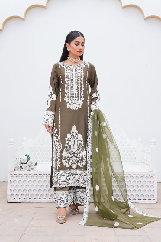 Oliven 3pc - Embroidered Luxe PRET