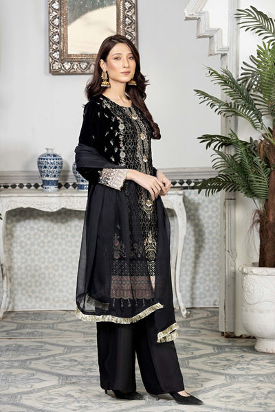 Raazi Libas -3pc velvet  suit (Pret)