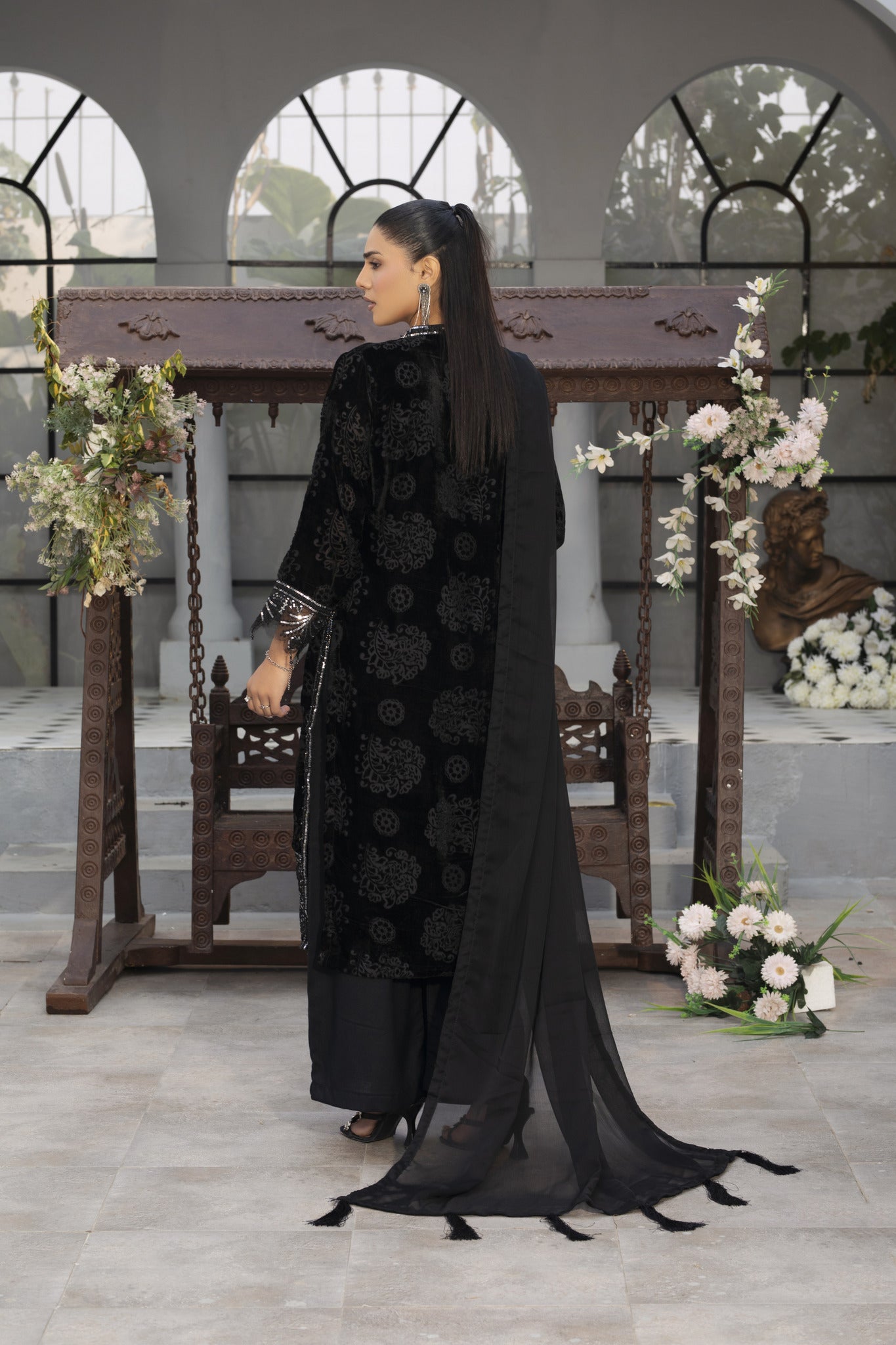 Mizaaj 3Pc - palachi  suit Pret