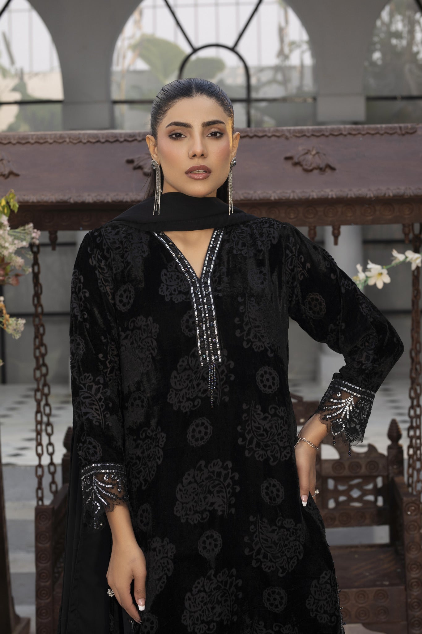 Mizaaj 3Pc - palachi  suit Pret