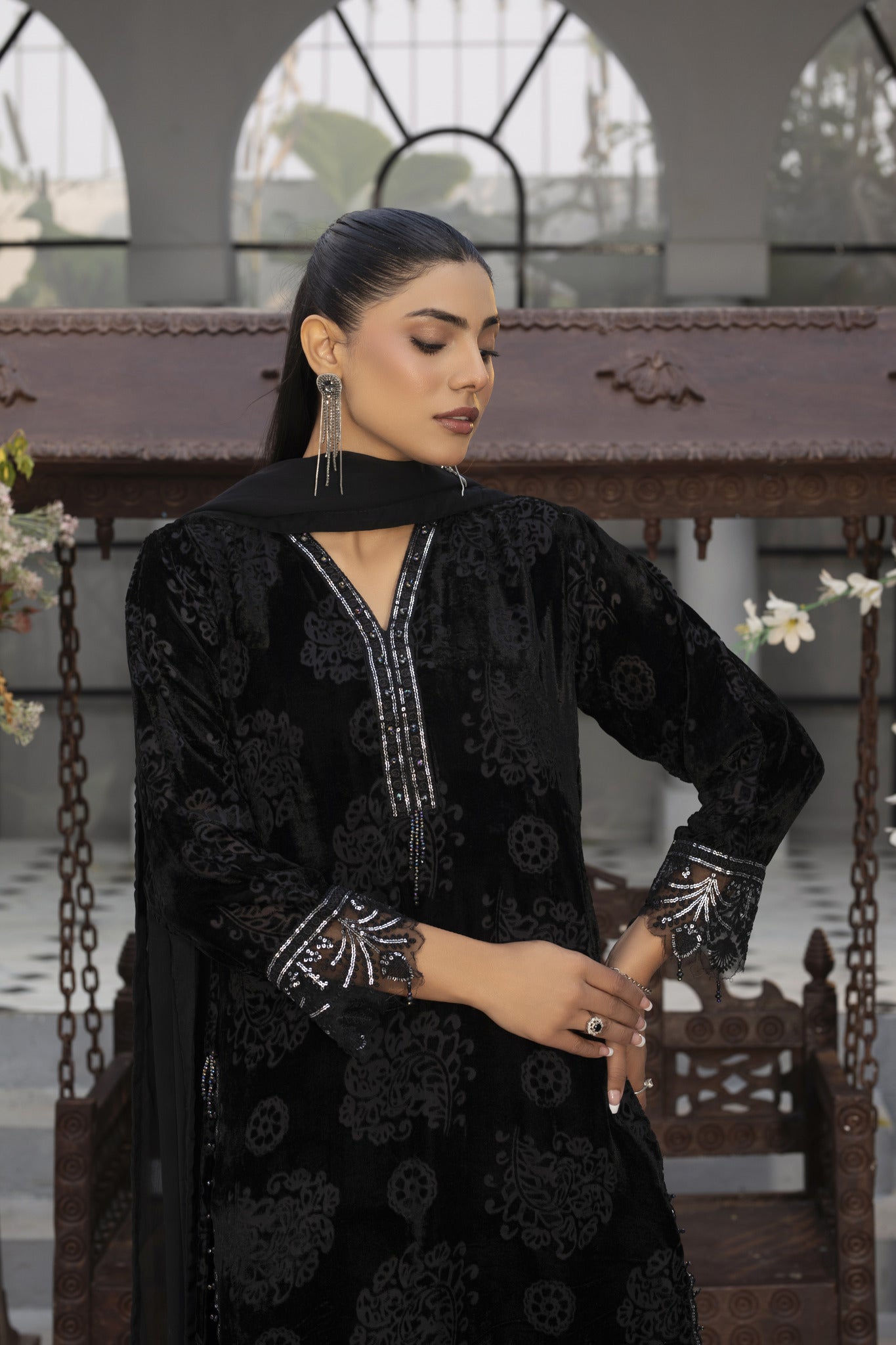 Mizaaj 3Pc - palachi  suit Pret