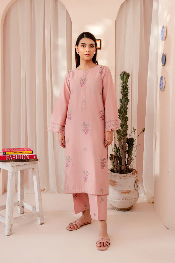 PINK LILLY 2PC - EMBROIDERED COTTON DRESS