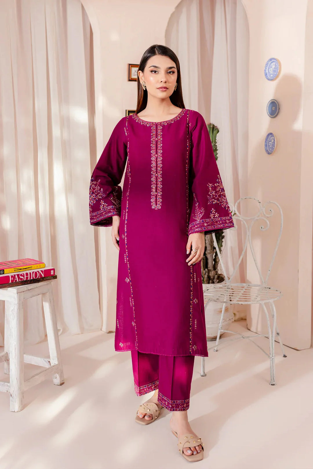 JOY 2PC - EMBROIDERED DRESS