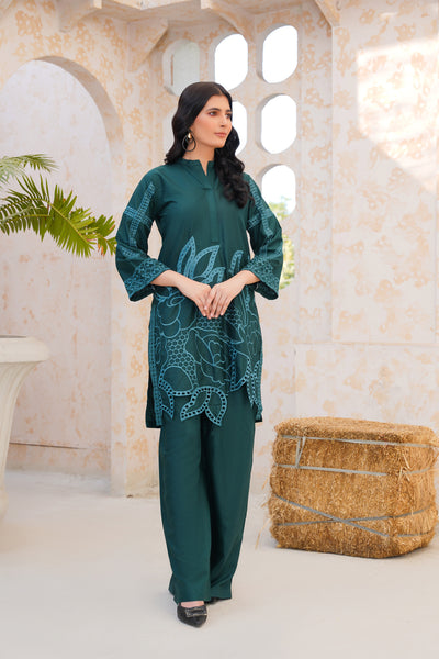 Yasha 2Pc - Embroidered viscose Dress