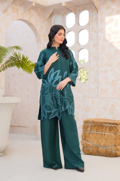 Yasha 2Pc - Embroidered viscose Dress