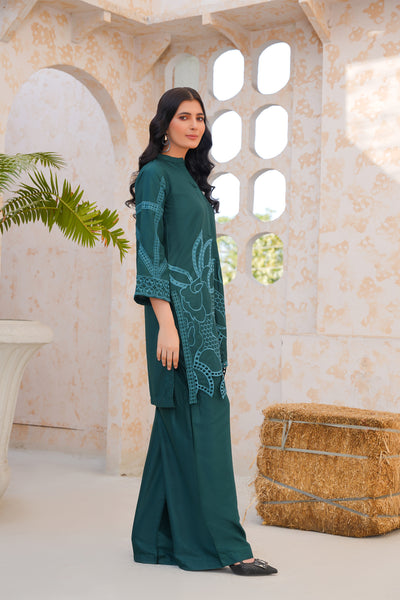 Yasha 2Pc - Embroidered viscose Dress