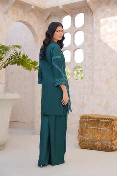 Yasha 2Pc - Embroidered viscose Dress