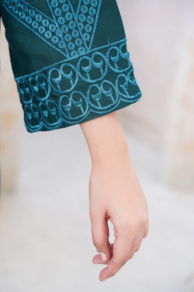 Yasha 2Pc - Embroidered viscose Dress
