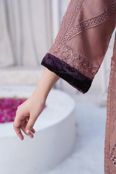 Mauve  2Pc - linen pret  Dress