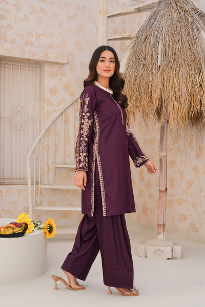Royal Ruby 2pc pret   embroidered suit