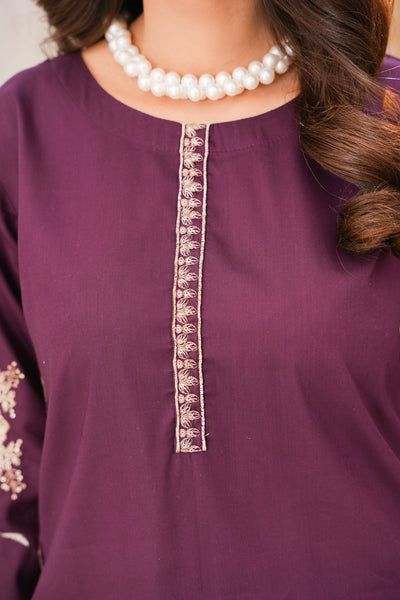 Royal Ruby 2pc pret   embroidered suit