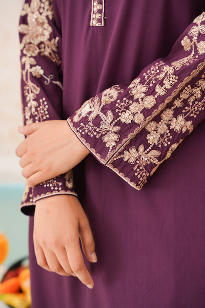 Royal Ruby 2pc pret   embroidered suit
