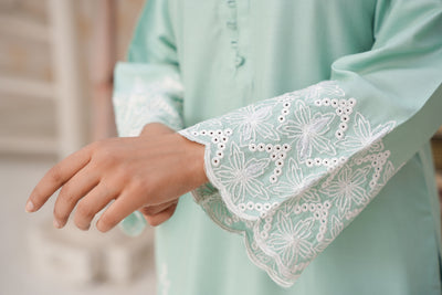 mint green  2pc pret   farshi  salwar suit