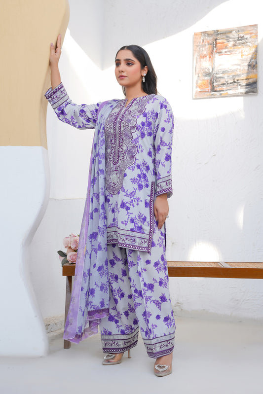 Floral print  - 3pc PRET suit