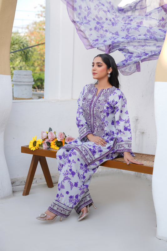 Floral print  - 3pc PRET suit