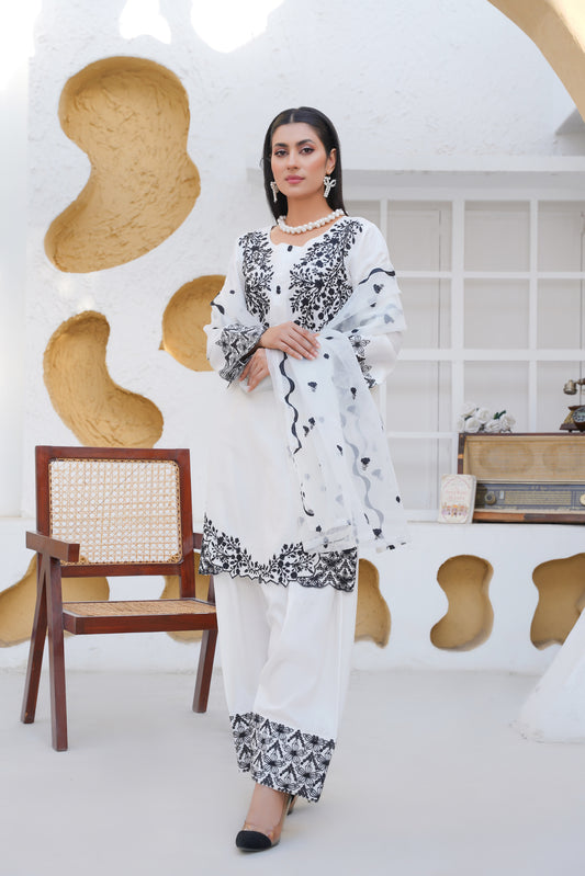 SAORIE 3PC  - Embroidered PRET suit