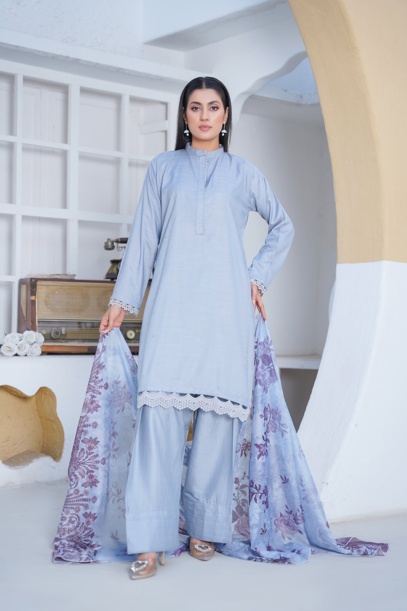 LIGHT BLUE 3Pc pret
