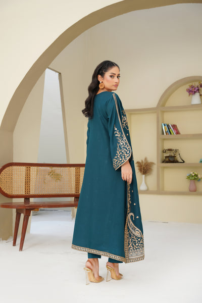 Mahira – Plum Deep Embroidered Pc Suit