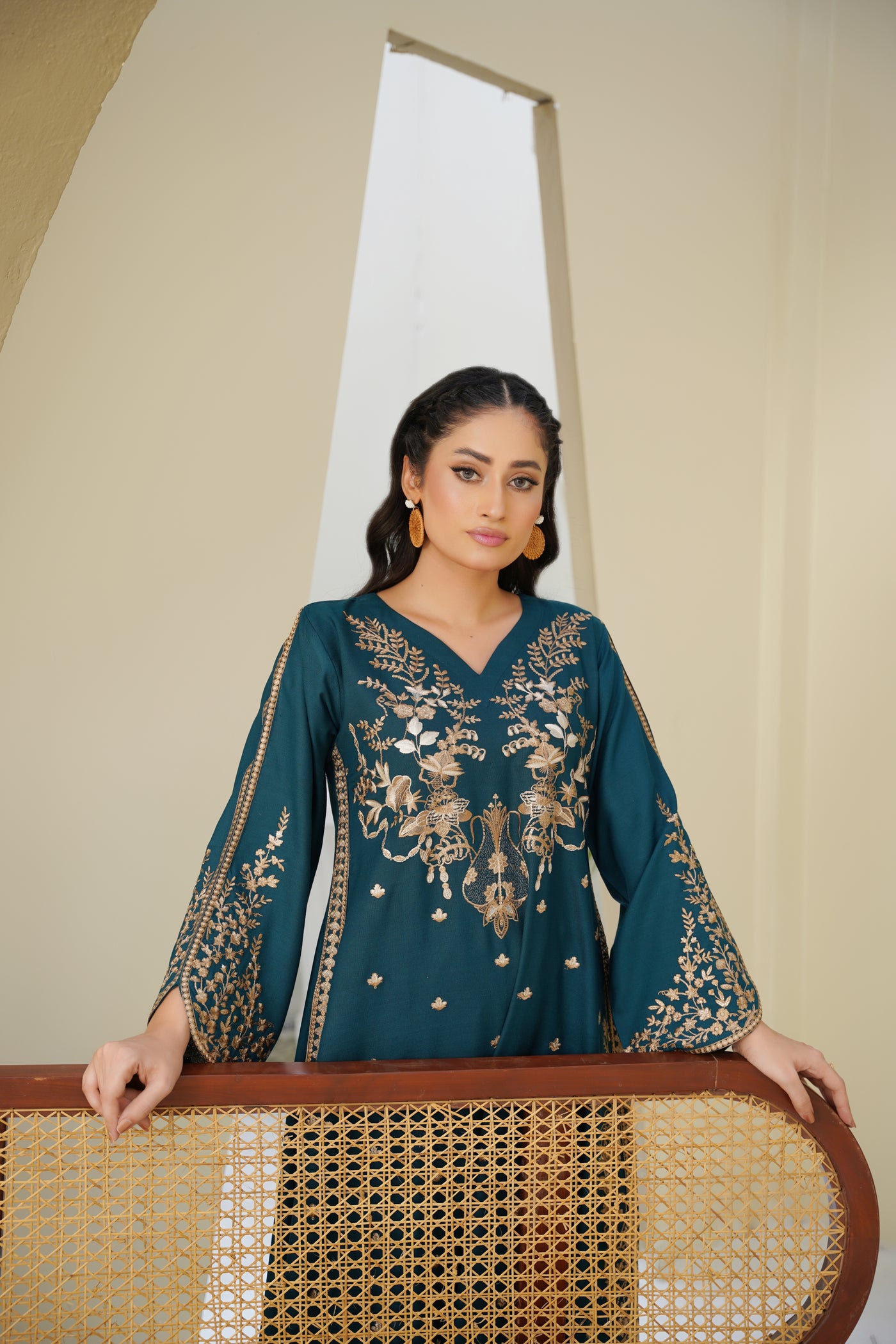 Mahira – Plum Deep Embroidered Pc Suit