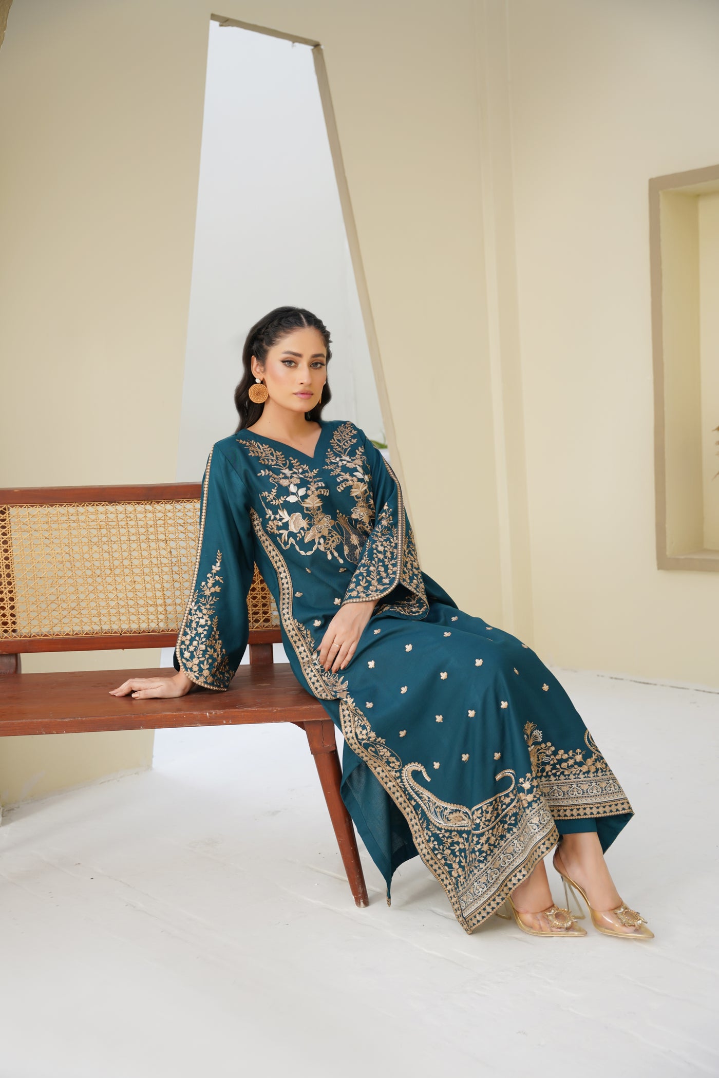 Mahira – Plum Deep Embroidered Pc Suit