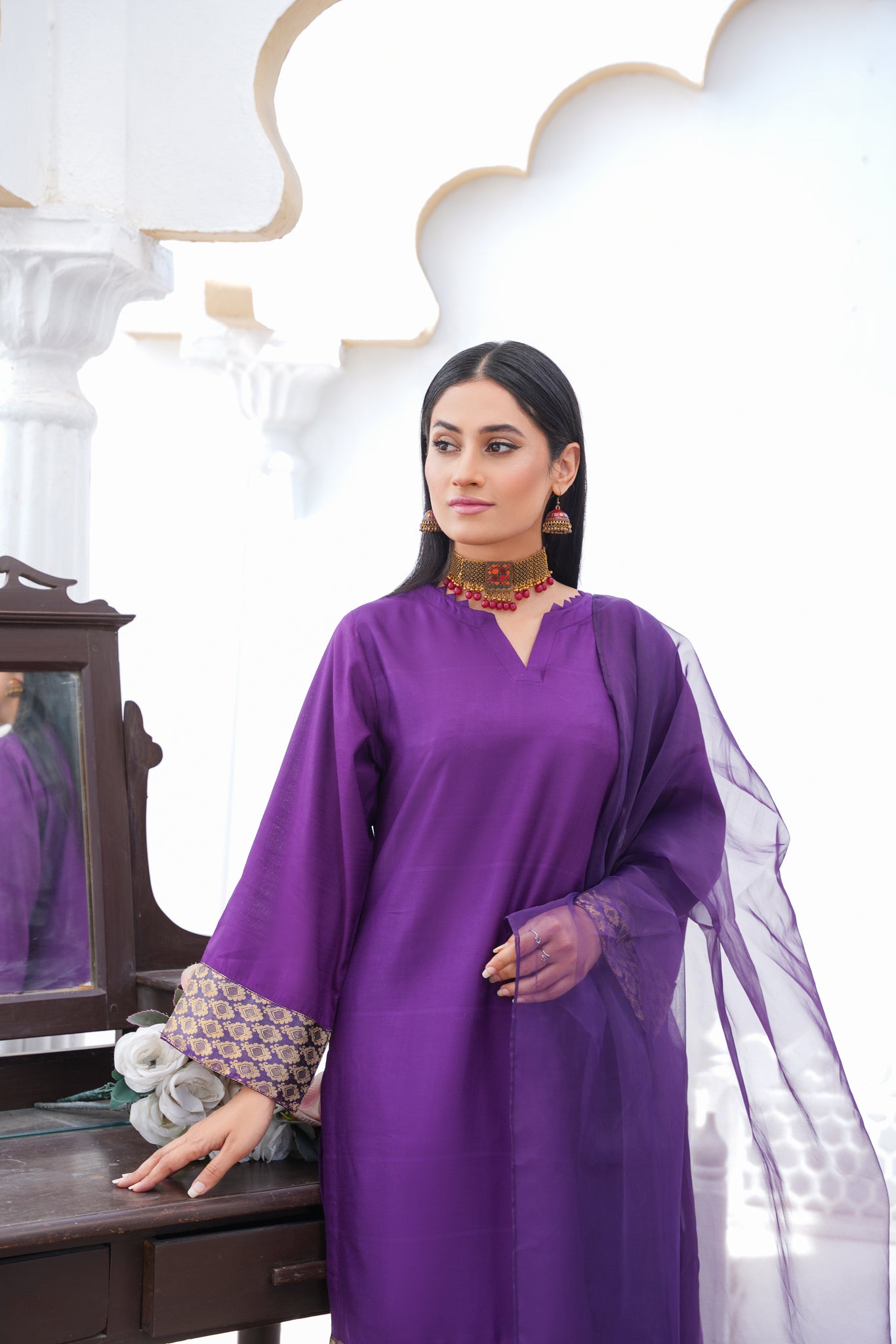 PURPLE 3Pc pret suit