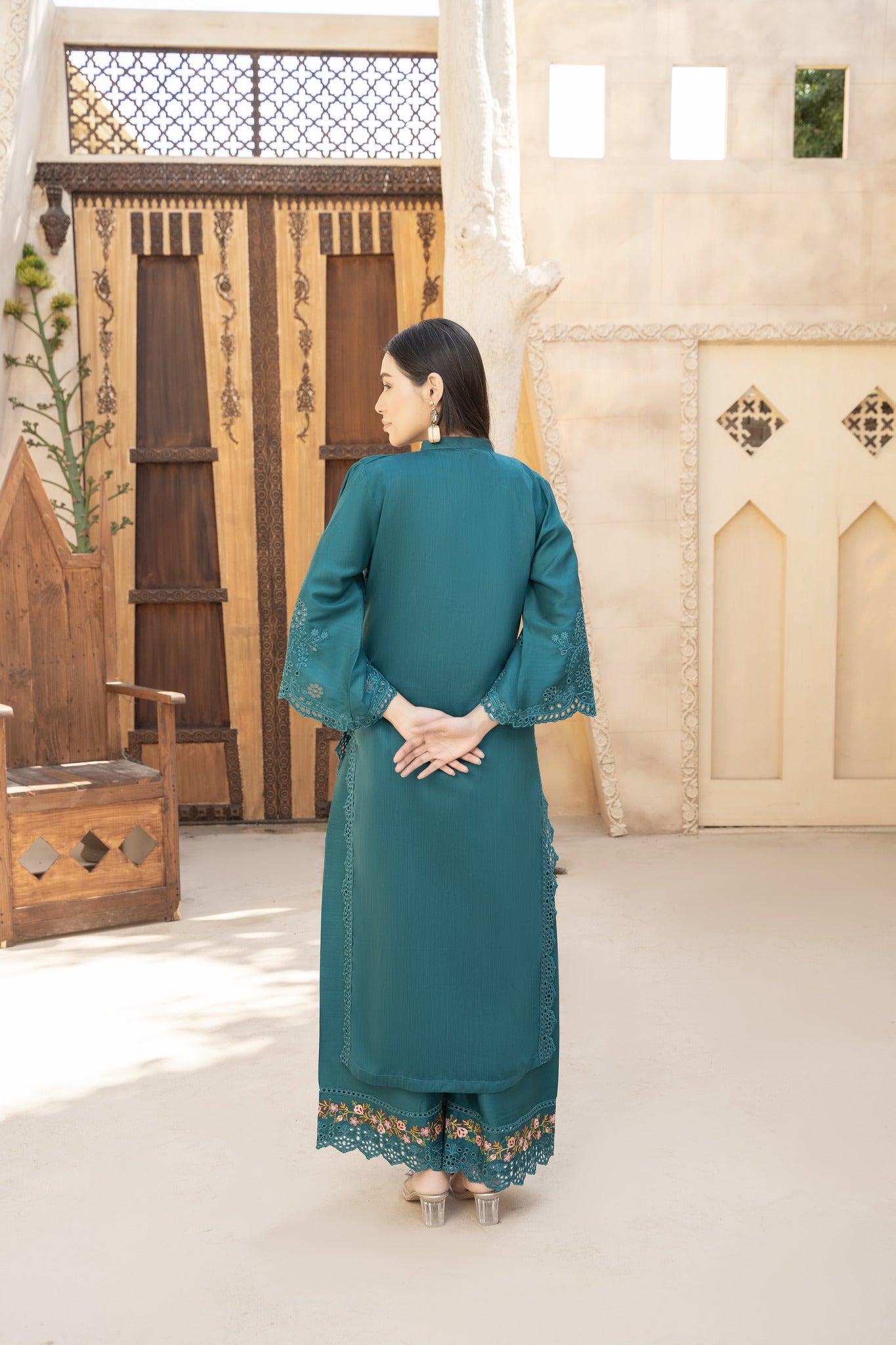 Emerald pret   co-oord | embroidered suit