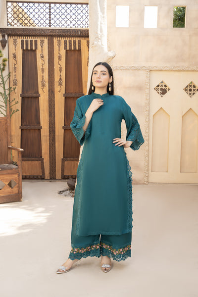 Emerald pret   co-oord | embroidered suit