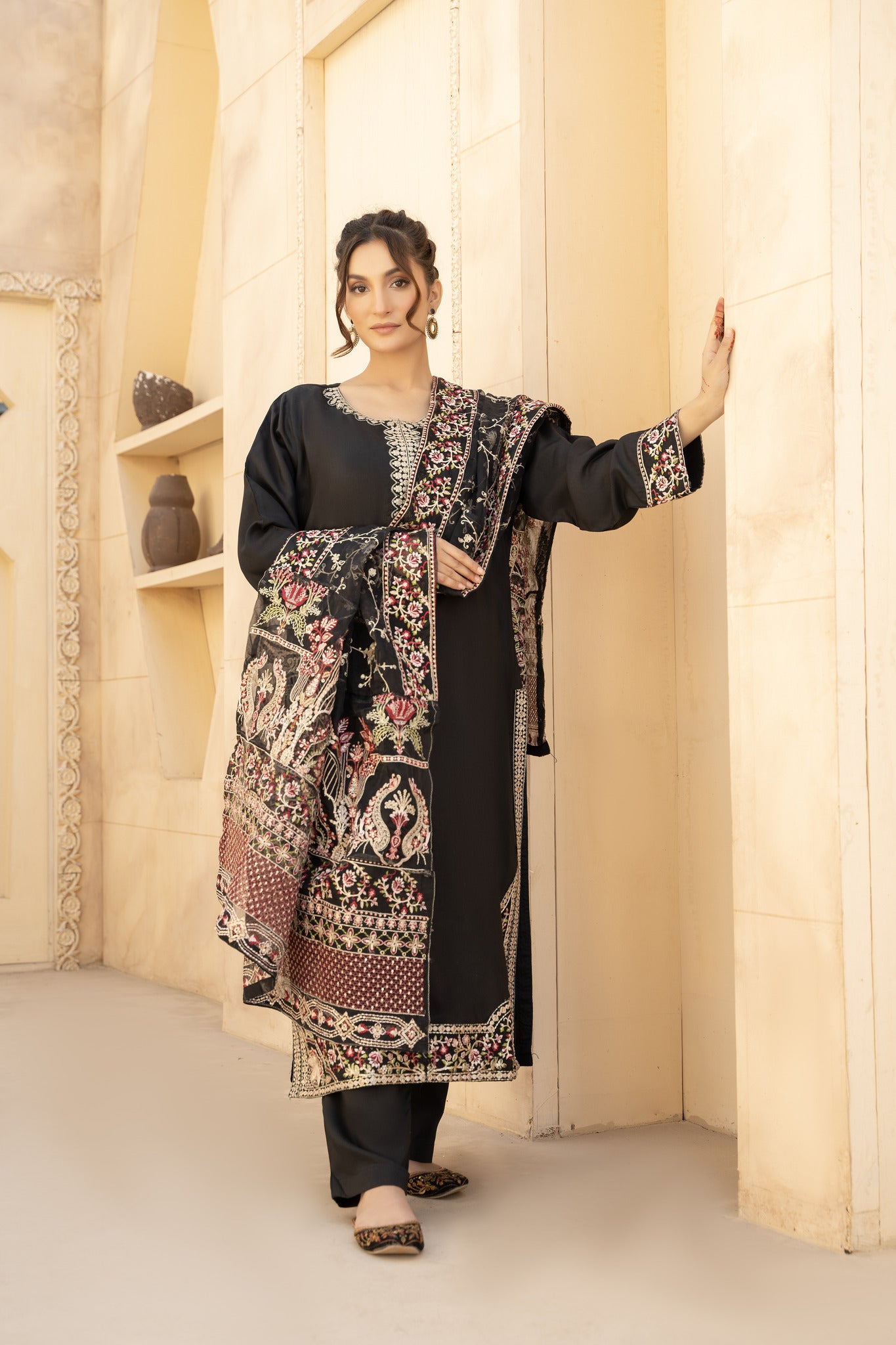 Aria 3pc- Embroidered Pret