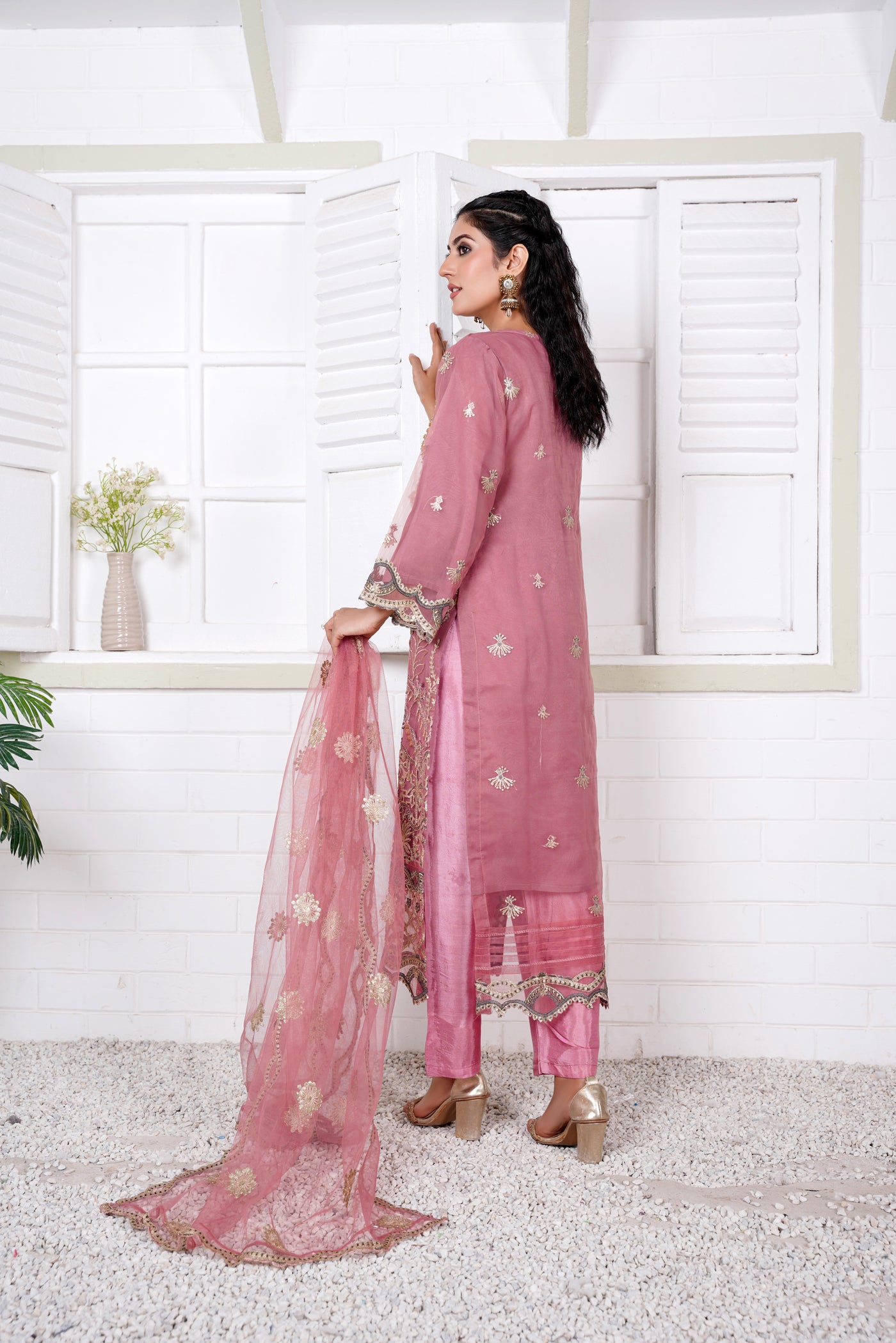 Ramisha 3Pc - Embroidered NET suit