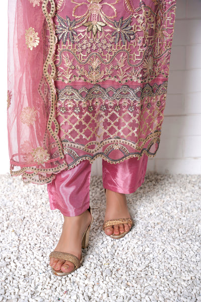 Ramisha 3Pc - Embroidered NET suit