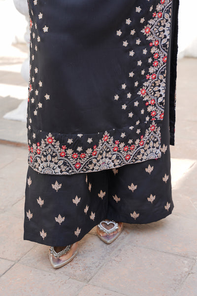 Raayah 3Pc - Embroidered Luxe Pret