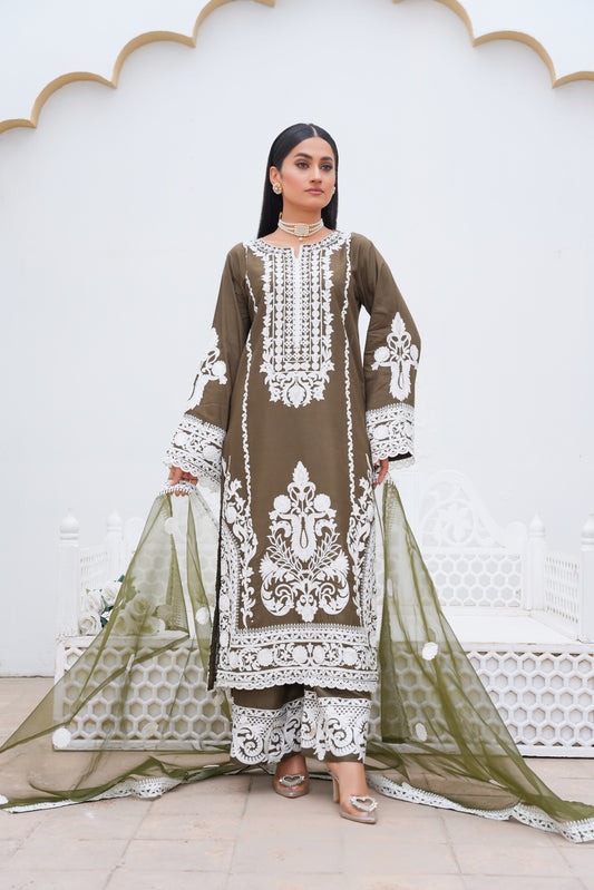 Oliven 3pc - Embroidered Luxe PRET