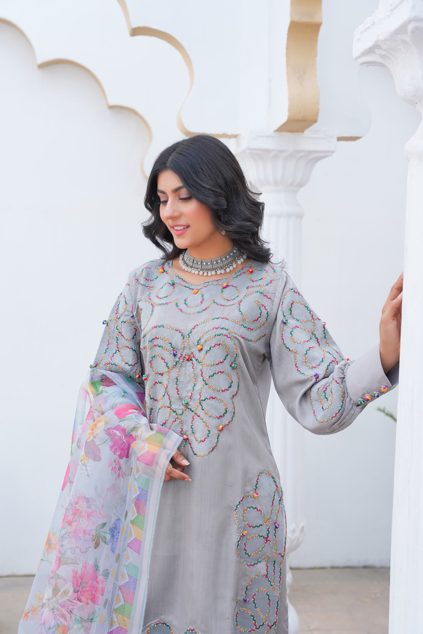 Zaria 3Pc - Multi head  Dress