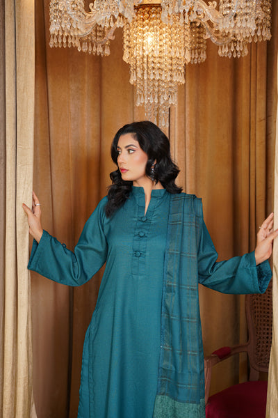 Azure Grace – Teal  3Pc Suit