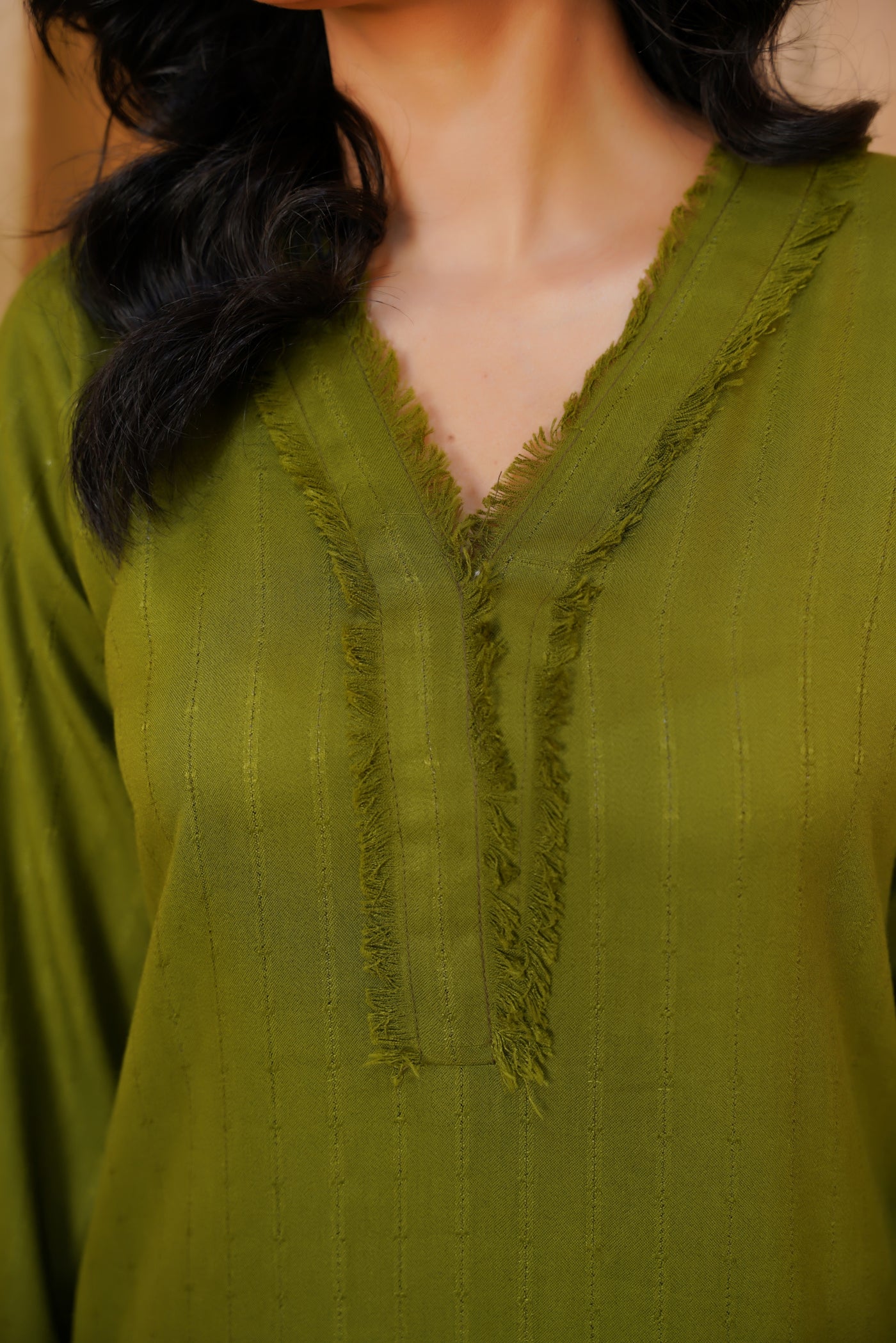 Olive Radiance – Green 3Pc Winter Suit