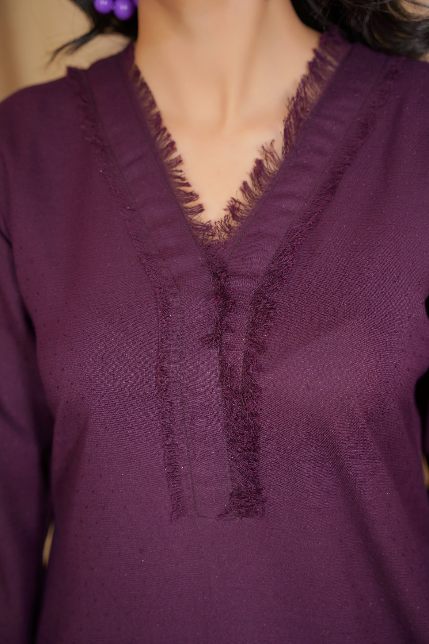 Plum Majesty – Purple 3Pc Winter Suit