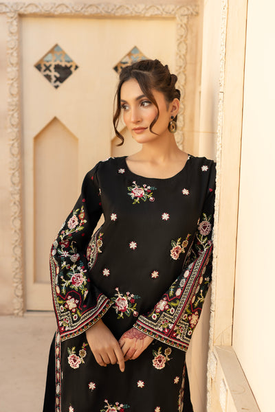 2pc embroidered suit pret