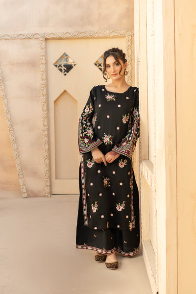 2pc embroidered suit pret