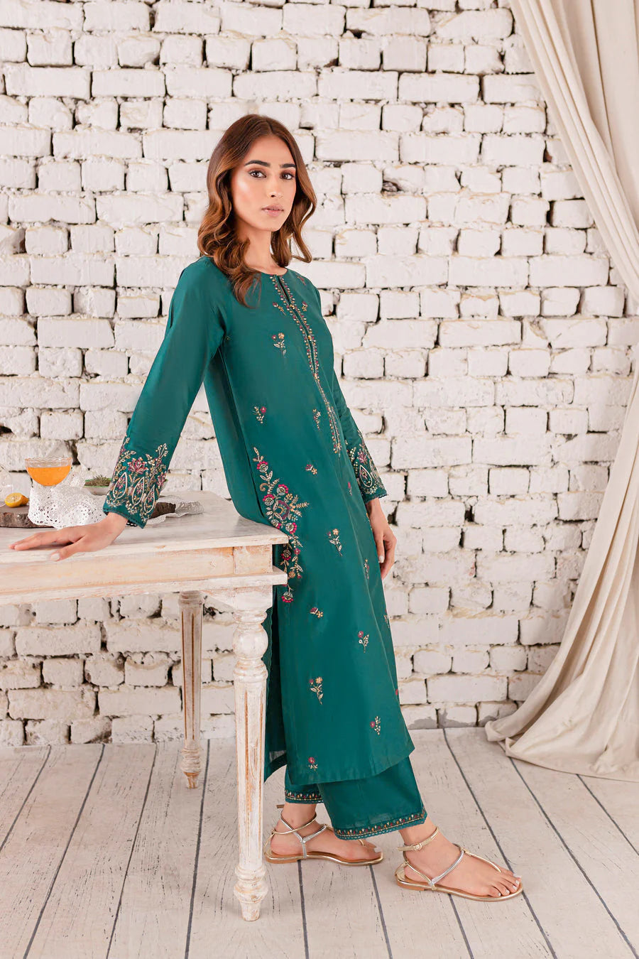 EYANA 2PC - EMBROIDERED DRESS