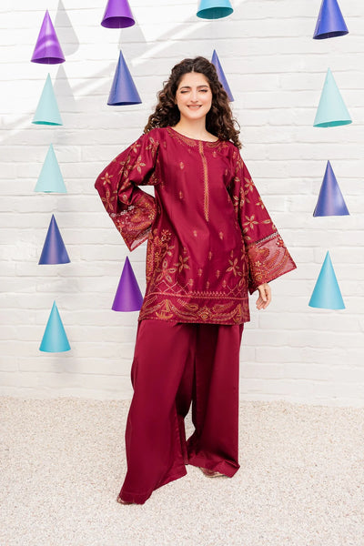 BEST SELLING ROSEWOOD 2PC EMBROIDERED WITH SEQUIN