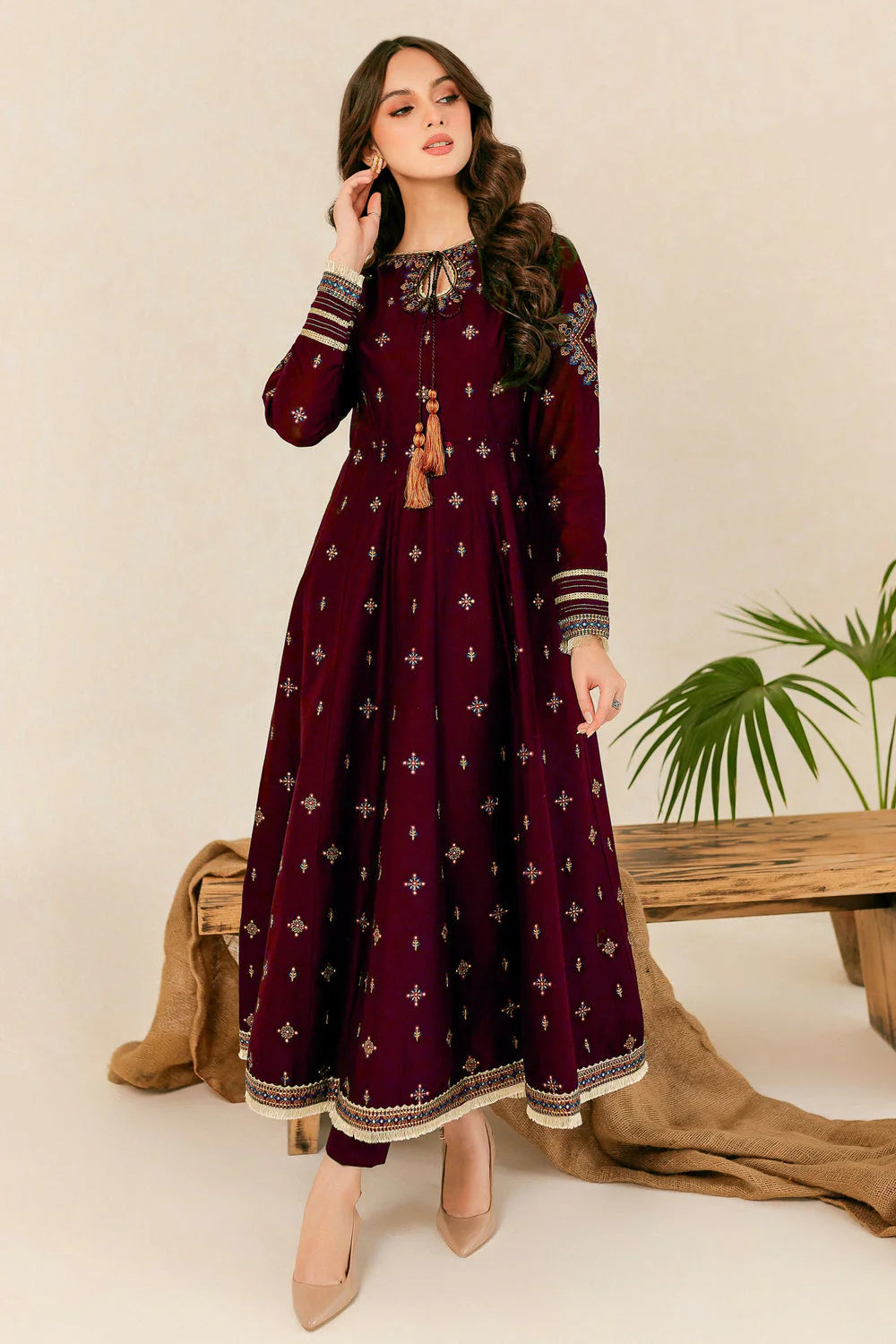 HREEM 02 PC EMBROIDERED SUIT