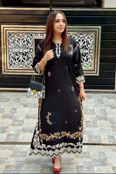 Sapphire Embroidered 2Pc Dress